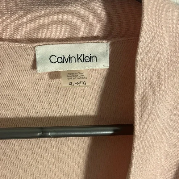 Calvin Klein Women's Blush shrug Cardigan sz XL. Ver gently used condition - Picture 4 of 4